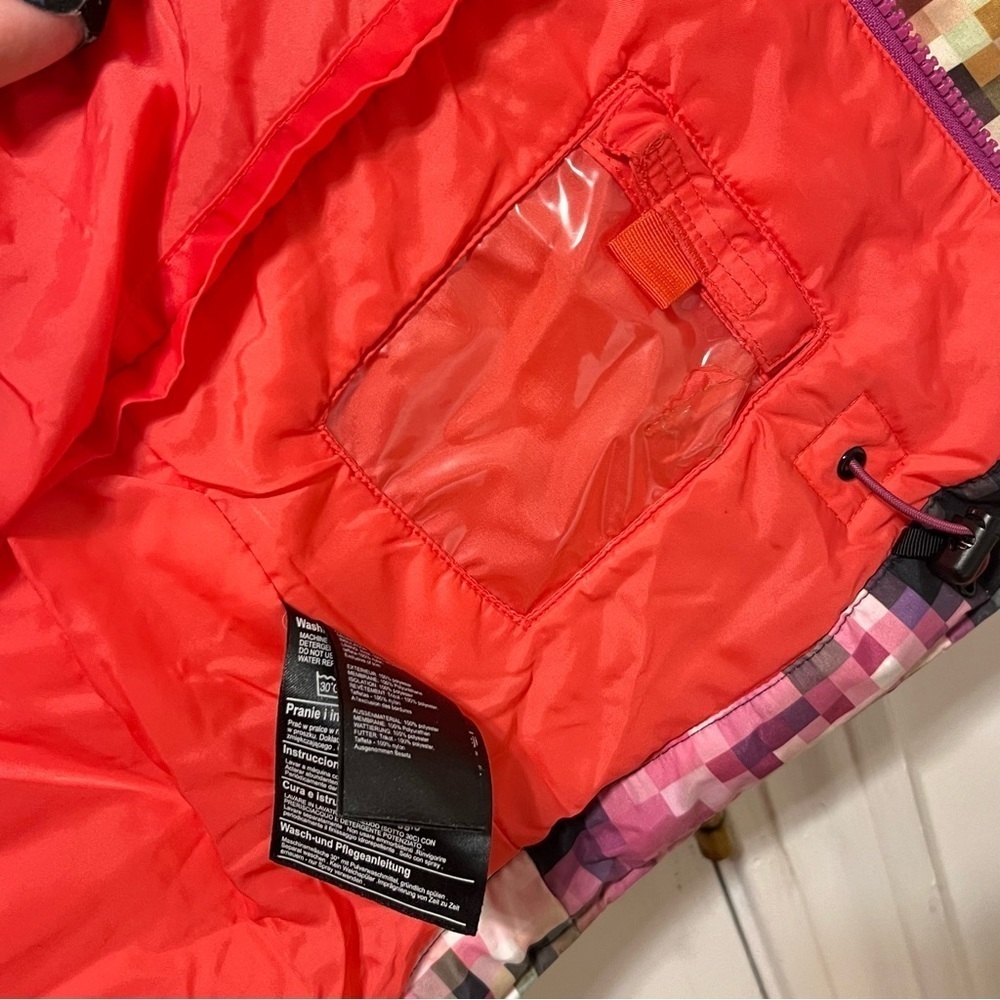 Women BURTON DRYRIDE Pink Pixilated Cadence Snowboard Hooded XXS Ski Snow Jacket - Picture 11 of 13